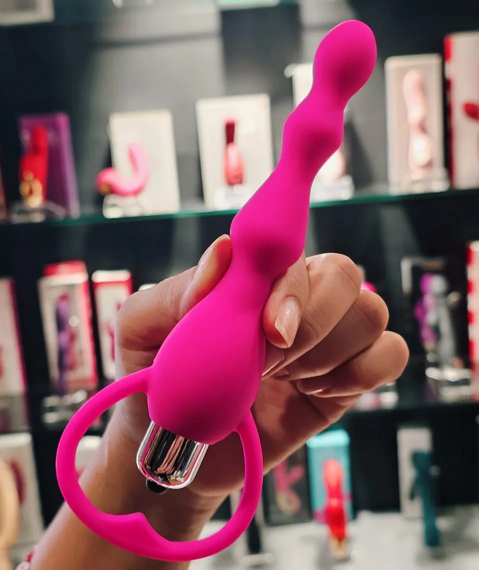 Plug Anal Silicone Vibro Rosa